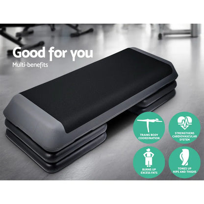 Everfit 3 Level Aerobic Step Exercise Stepper 110cm Gym Home Fitness - Image 3