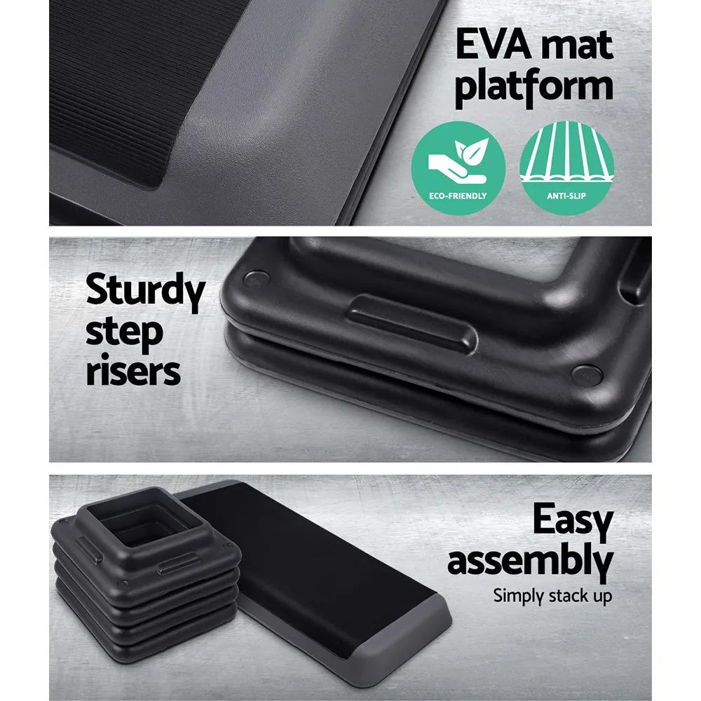 Everfit 3 Level Aerobic Step Exercise Stepper 110cm Gym Home Fitness - Image 5