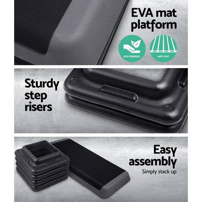 Everfit 3 Level Aerobic Step Exercise Stepper 110cm Gym Home Fitness - Image 5