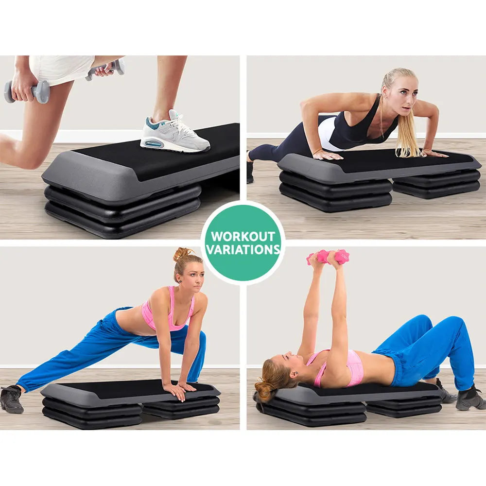 Everfit 3 Level Aerobic Step Exercise Stepper 110cm Gym Home Fitness - Image 6