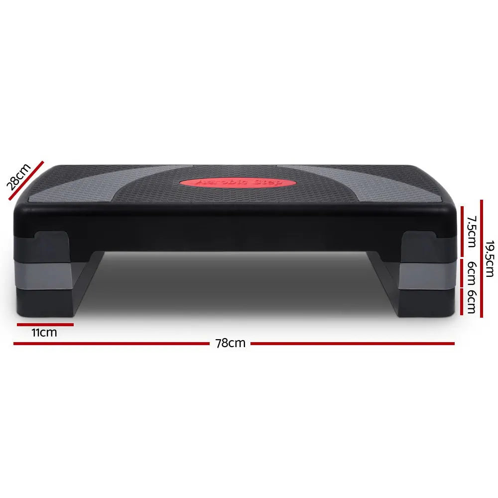 Everfit 3 Level Aerobic Step Exercise Stepper 78cm Gym Home Fitness - Image 2