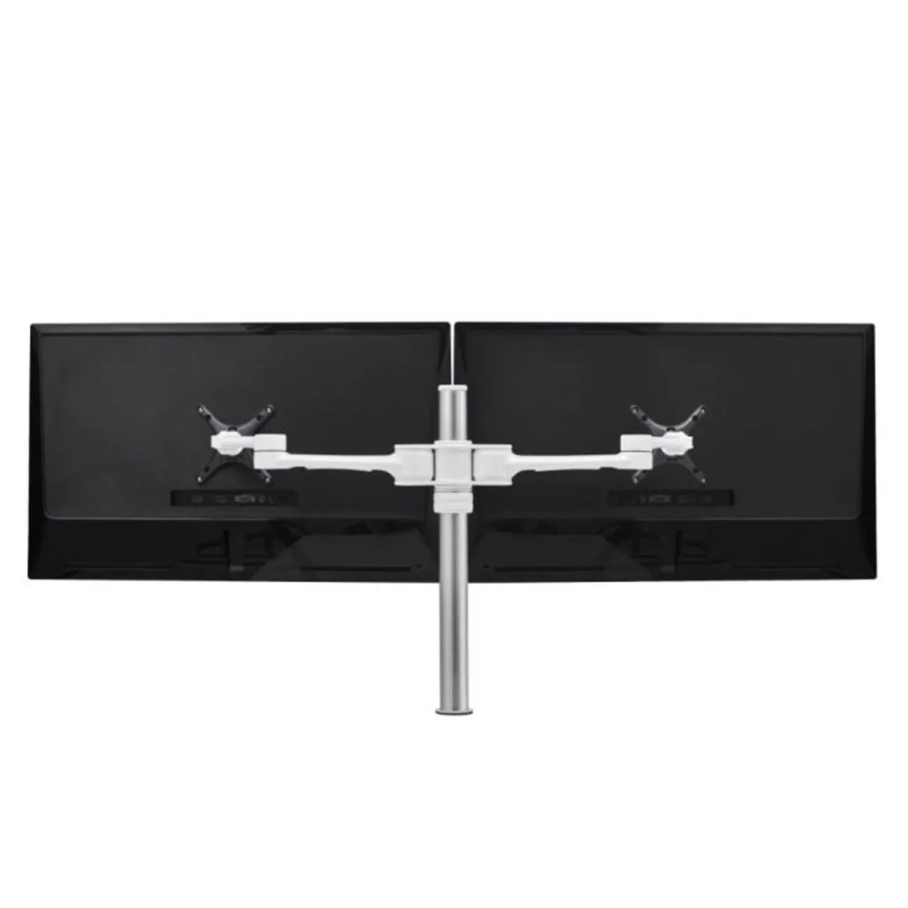 Atdec Dual Swing Arms on Post - White - Monitors - Mounts