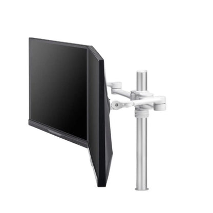 Atdec Dual Swing Arms on Post - White - Monitors - Mounts - Image 3