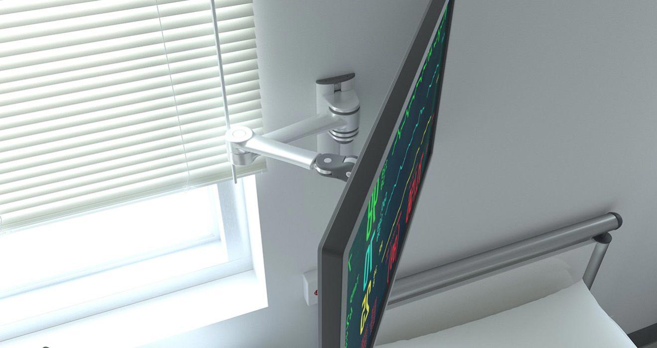 Atdec Wall Mounted Swing Arm Silver - Wall Mounts - Image 4