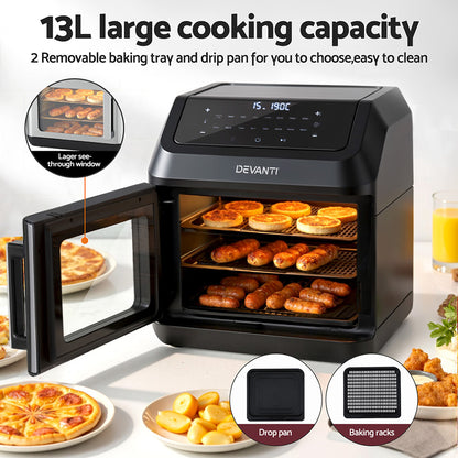 Devanti Air Fryer 13L LCD Fryers Oven - Image 4