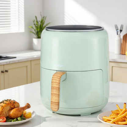 Devanti 5L Air Fryer Touch Control 1700W Green - Image 8