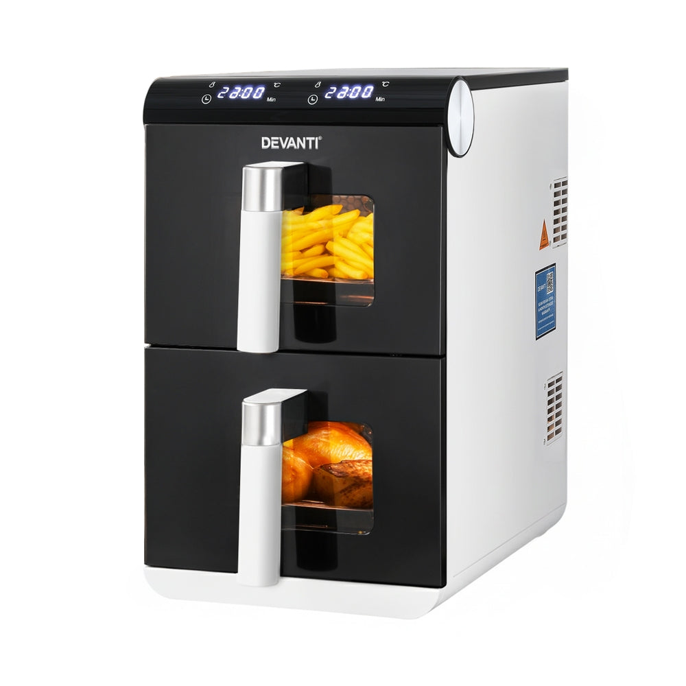 Devanti Air Fryer Oven 11L Dual Zone Fryers - Image 2