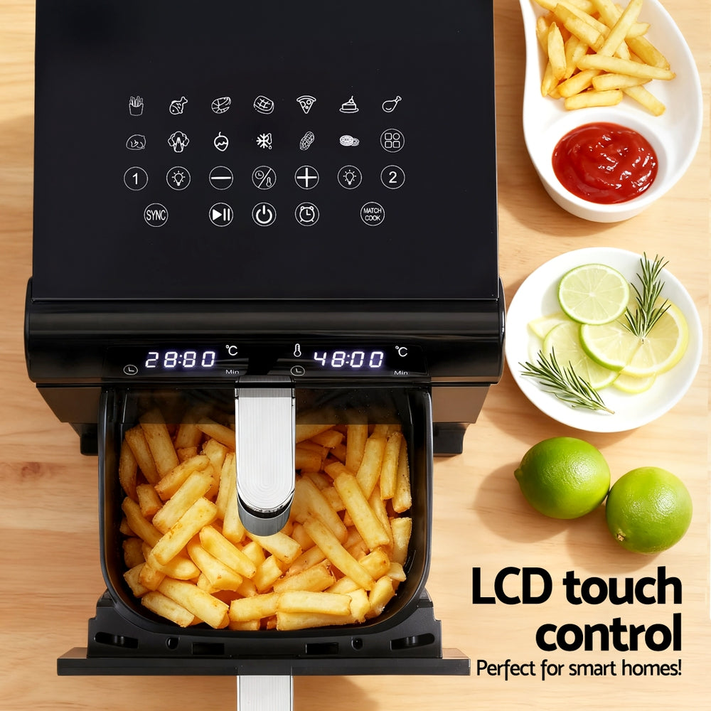 Devanti Air Fryer Oven 11L Dual Zone Fryers - Image 6