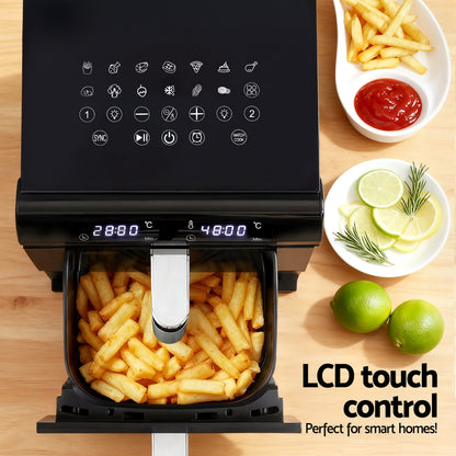 Devanti Air Fryer Oven 11L Dual Zone Fryers - Image 6