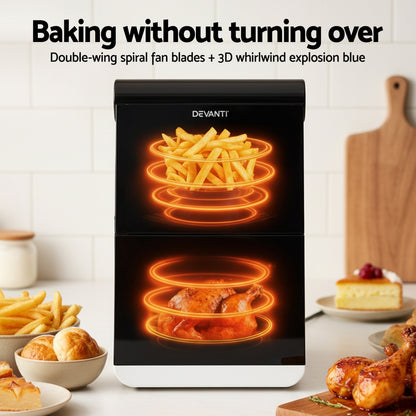 Devanti Air Fryer Oven 11L Dual Zone Fryers - Image 9