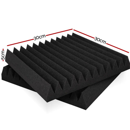 Alpha Acoustic Foam 20pcs 30x30x5cm Sound Absorption Proofing Panel Studio Wedge - Image 2