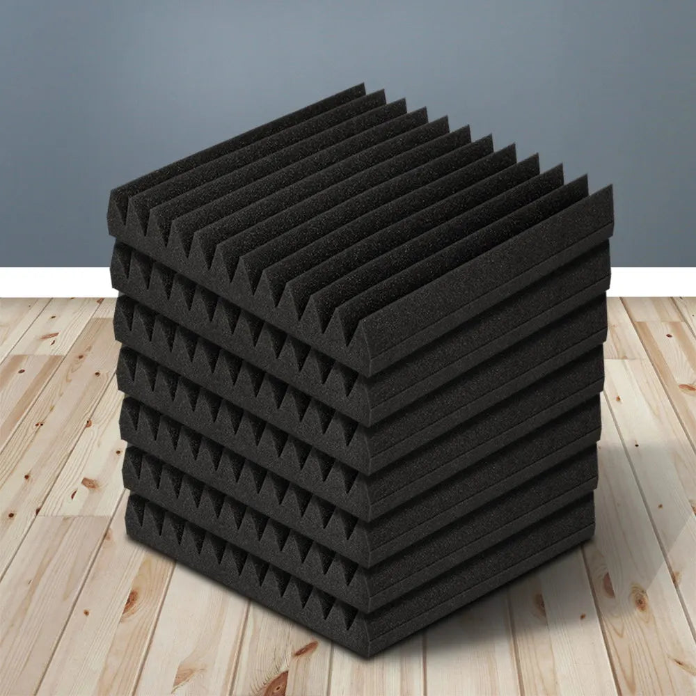 Alpha Acoustic Foam 60pcs 30x30x5cm Sound Absorption Proofing Panel Studio Wedge - Image 8