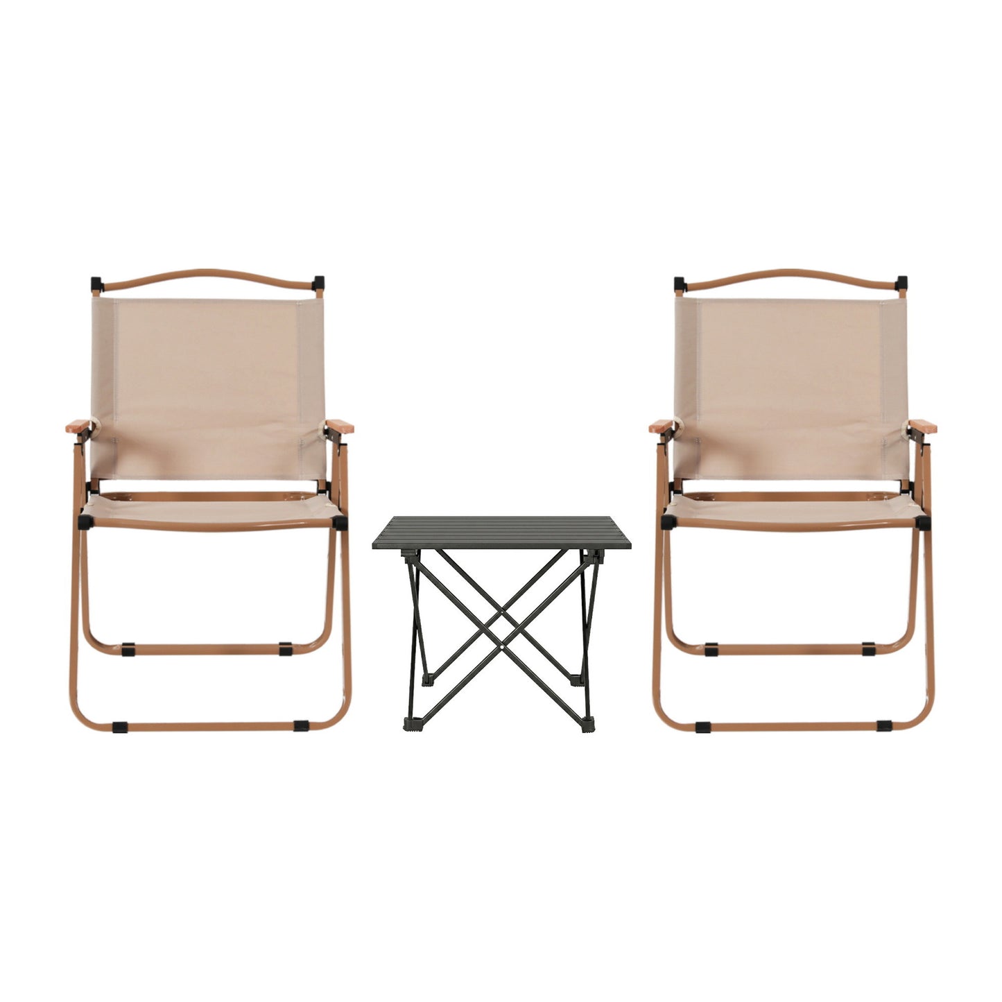 Weisshorn 3pc Camping Table Chair Set Outdoor Folding Aluminium Portable Picnic - Image 3
