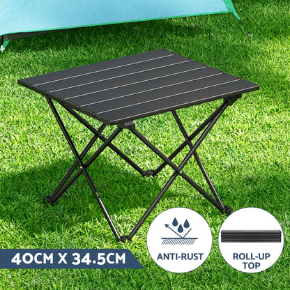 Weisshorn 3pc Camping Table Chair Set Outdoor Folding Aluminium Portable Picnic - Image 7