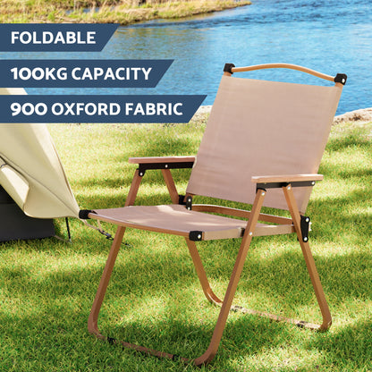 Weisshorn 3pc Camping Table Chair Set Outdoor Folding Aluminium Portable Picnic - Image 4