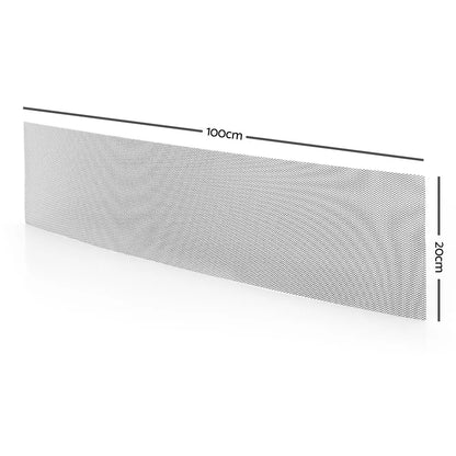 Gardeon Gutter Guard Aluminium Mesh 30M 100x20cm Silver - Image 2