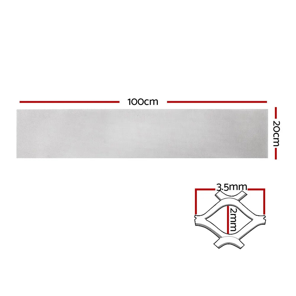Gardeon Gutter Guard Aluminium Mesh 60M 100x20cm Silver - Image 2