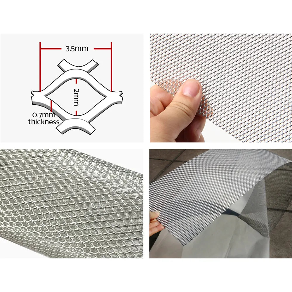 Gardeon Gutter Guard Aluminium Mesh 60M 100x20cm Silver - Image 4