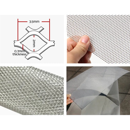 Gardeon Gutter Guard Aluminium Mesh 60M 100x20cm Silver - Image 4