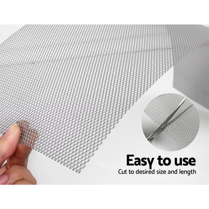 Gardeon Gutter Guard Aluminium Mesh 60M 100x20cm Silver - Image 6