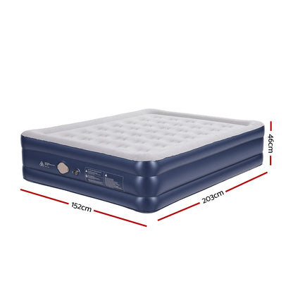 Weisshorn Air Mattress Queen Inflatable Bed 46cm Air bed Cube - Image 3