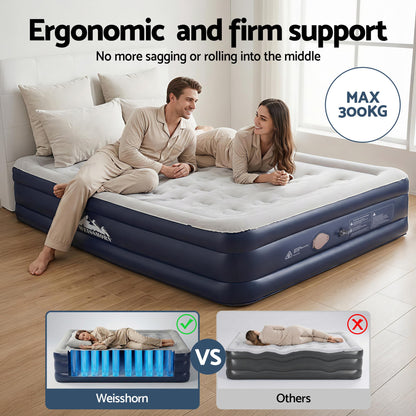 Weisshorn Air Mattress Queen Inflatable Bed 46cm Air bed Cube - Image 6