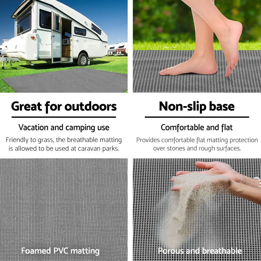 Weisshorn 5M X 2.5M Annex Matting Floor Mats Mesh Caravan Camping Annexe - Image 5