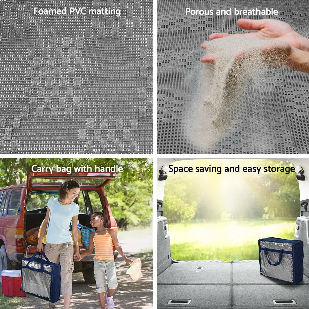 Weisshorn 7x2.5M Annex Matting 600GSM Floor Mats Hollow Design Mesh Caravan - Image 5