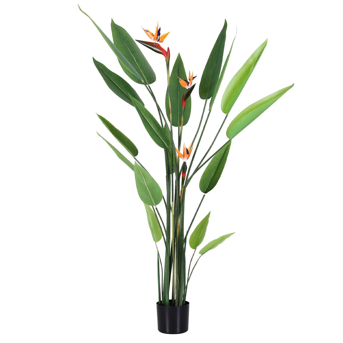 Artiss 150cm Artificial Bird of Paradise Plant with Flowers Realistic Leaves for Home Office Decor - Image 9