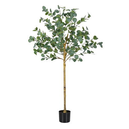 Artiss 150cm Artificial Eucalyptus Tree with Realistic Textured Leaves for Indoor Home Office Decor - Image 9