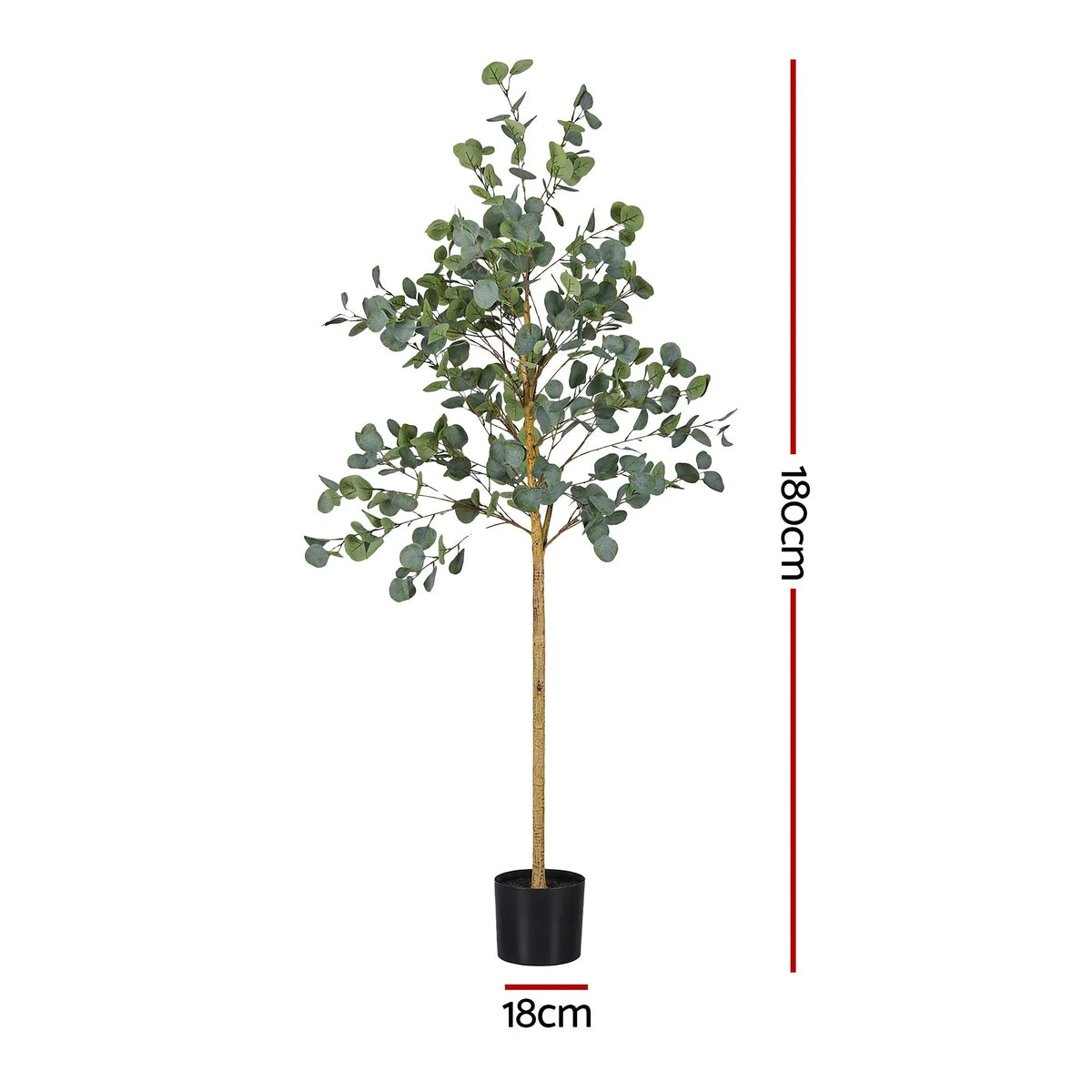 Artiss 180cm Artificial Eucalyptus Tree with Realistic Textured Leaves for Indoor Home Office Decor - Image 2