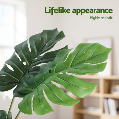 Artiss 140cm Artificial Monstera Tree Faux Trees Indoor Decor Artificial Plants Lifelike Plant 1.4M - Image 6