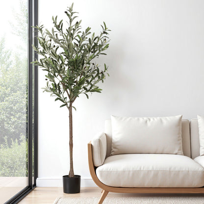 Artiss 155cm Artificial Olive Tree Faux Trees Indoor Decor Artificial Plants Lifelike Plant