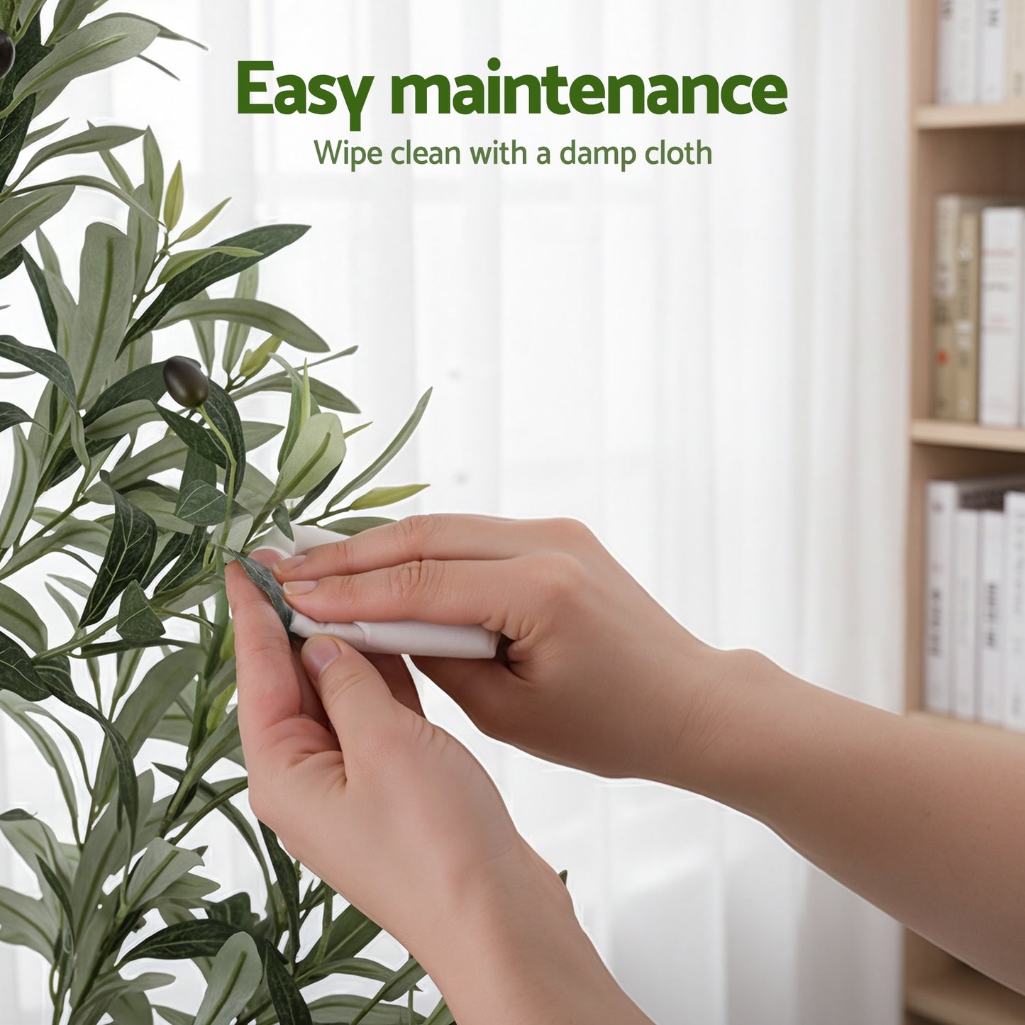 Artiss 210cm Artificial Olive Tree Faux Trees Indoor Decor Artificial Plants Lifelike Plant 2.1M - Image 8