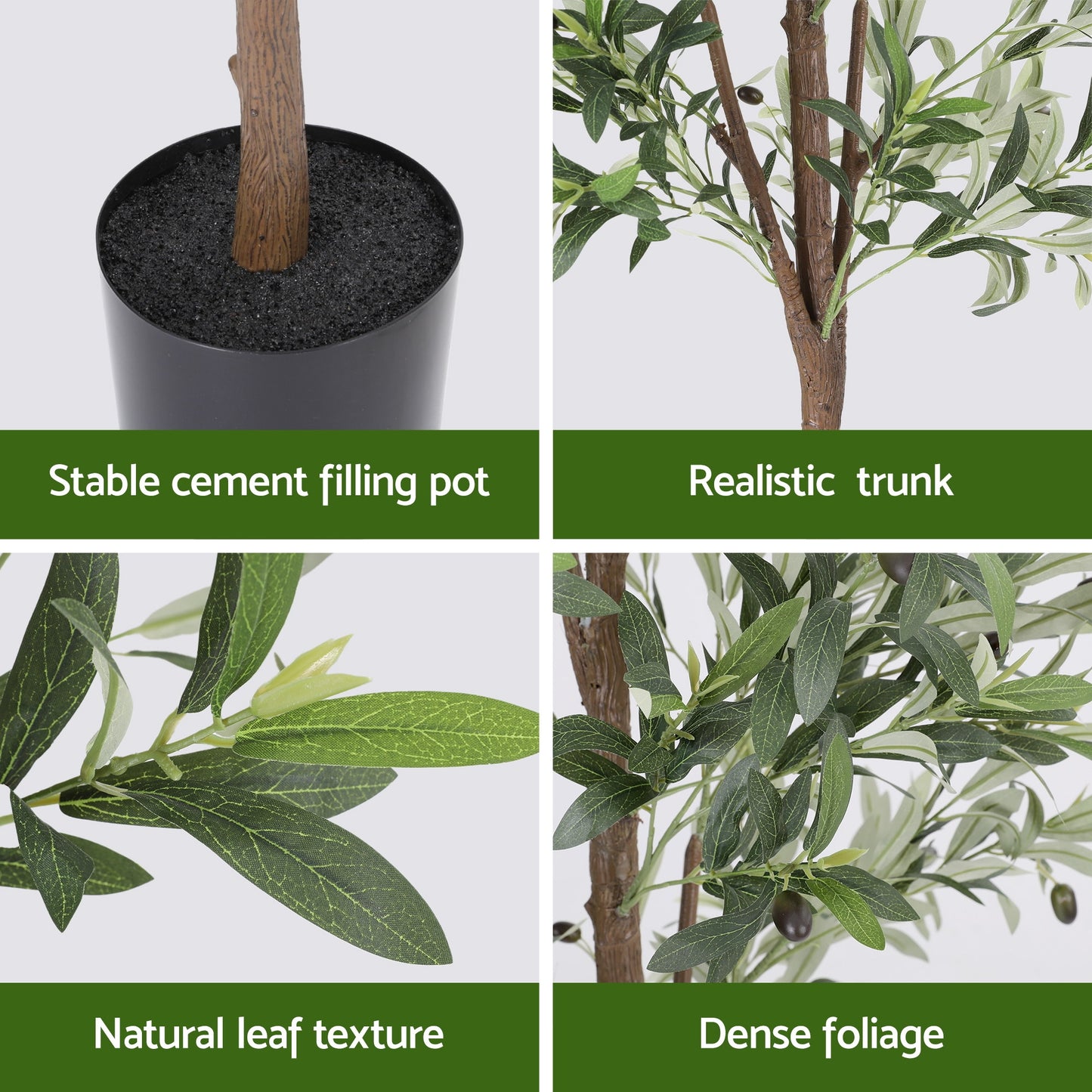 Artiss 210cm Artificial Olive Tree Faux Trees Indoor Decor Artificial Plants Lifelike Plant 2.1M - Image 9