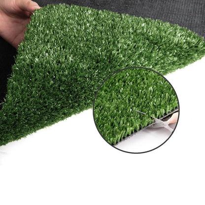 Prime Turf Artificial Grass 2mx10m 17mm Synthetic Fake Lawn Turf Plant Plastic Olive - Image 7