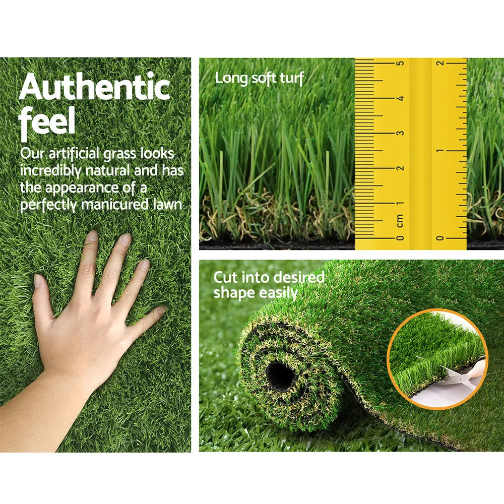 Prime Turf Artificial Grass 30mm 2mx5m Synthetic Fake Lawn Turf Plastic Plant 4-coloured - Image 6