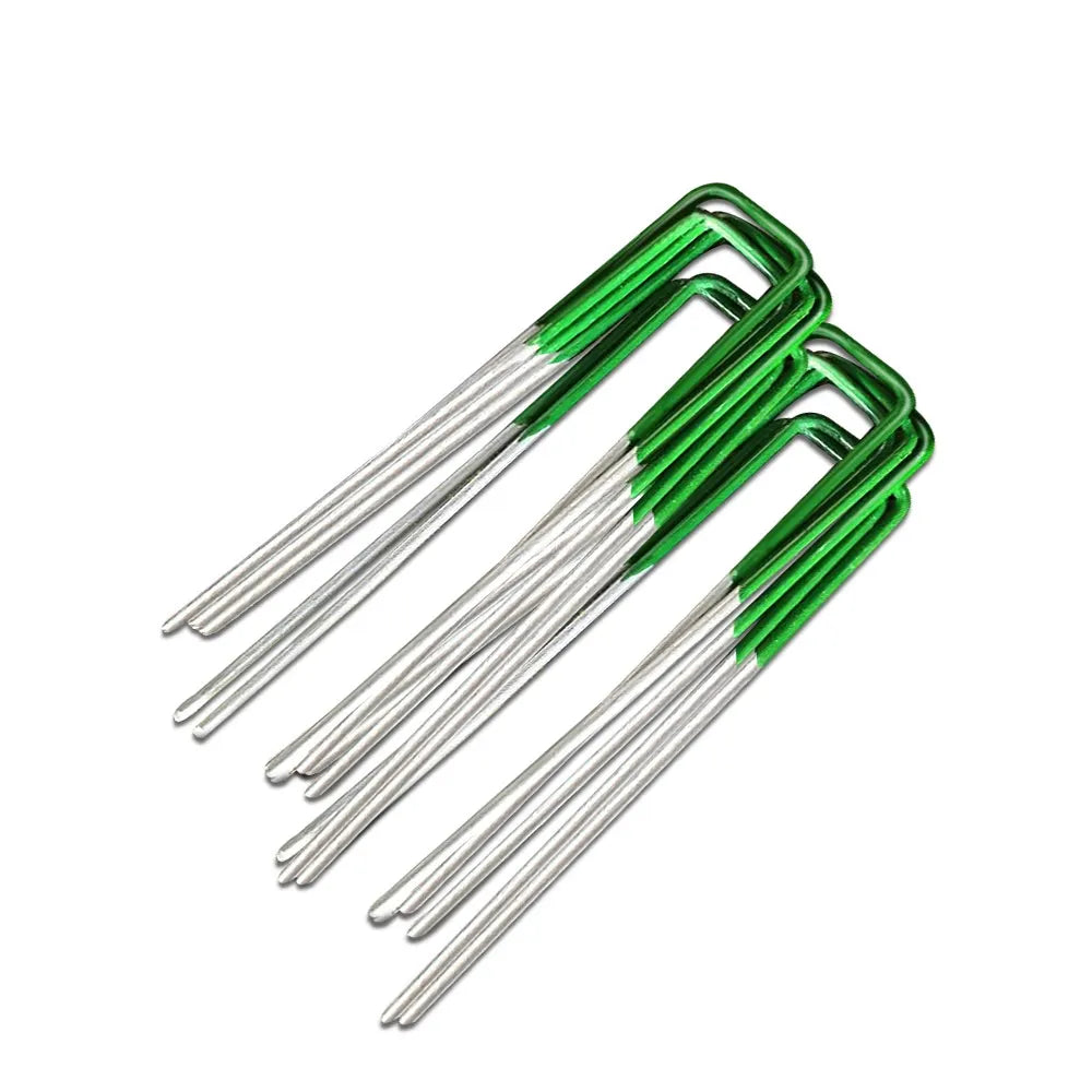 Prime Turf Artificial Grass Synthetic Pins 100pcs Turf Pegs Heavy Duty Weed Mat Stakes Landscape - Image 7