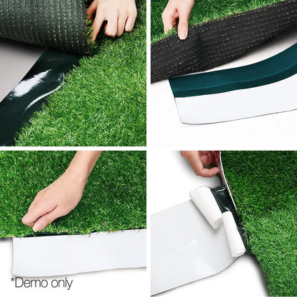 Prime Turf Artificial Grass 15cmx20m Synthetic Self Adhesive Turf Joining Tape Weed Mat - Image 4