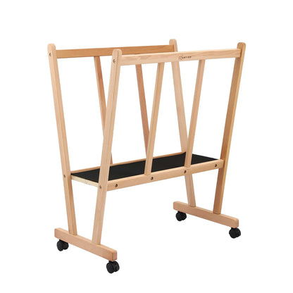 Artiss Art Display Wooden Print Rack with Castors-Canvas Drying & Storage Rack for Panels, Posters, Art Shows & Galleries  - Image 2