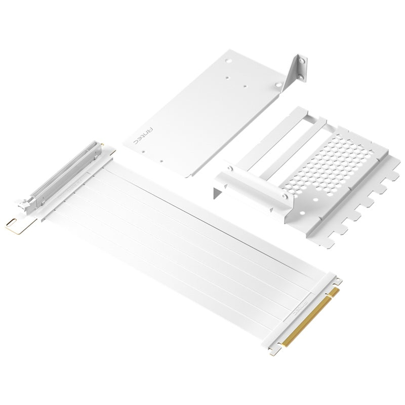 Antec AT-RCVB-BK200-PCIE5 RTX50 PCI-E 5.0 Riser Cable Vertical Bracket Kit - White, 200mm, 64GB/s... - Image 4