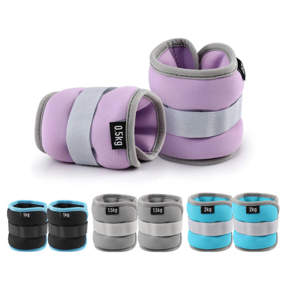 Everfit Ankle Wrist Weights for Women & Men, 4 Colors Set with 1 2 3 4kg Wearable Leg Arm Weights with Secure Fit for Walking, Running, Pilates, Home Fitness - Image 3
