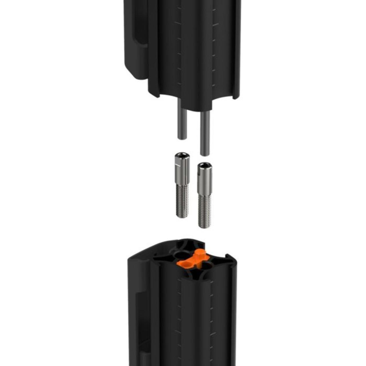 Atdec 400mm Stackable Post Black - Monitors - Mounts - Image 3