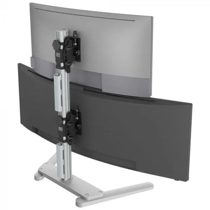 Atdec Super Heavy-Duty Dual Stacked Mount on Freestanding Base - Black - Monitors - Mounts - Image 5