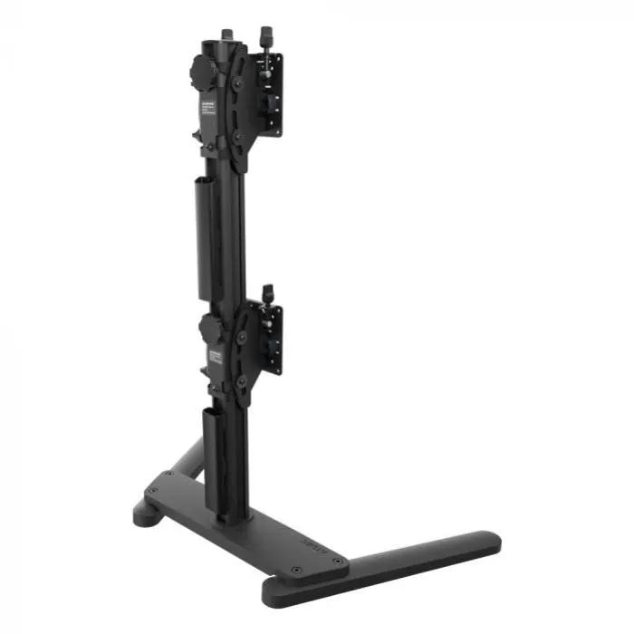 Atdec Super Heavy-Duty Dual Stacked Mount on Freestanding Base - Black - Monitors - Mounts - Image 6