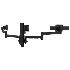 Atdec Triple Monitor Mount with Sliders - C-Clamp - Black - Monitors - Mounts