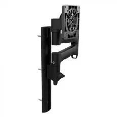 Atdec Single Monitor Arm on Wall Channel - Black - Wall Mounts