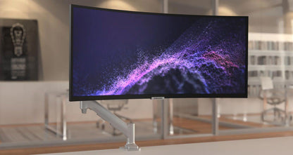 Atdec Fortis H/Duty Monitor Arm Silver - Monitors - Mounts - Image 2