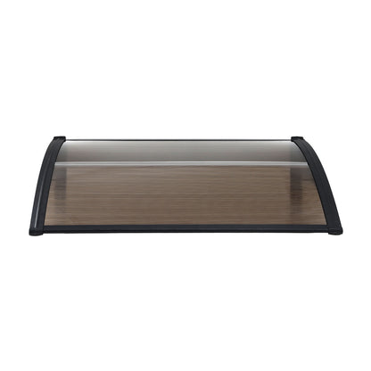 Instahut Window Door Awning 0.8mx1m Brown - Image 3