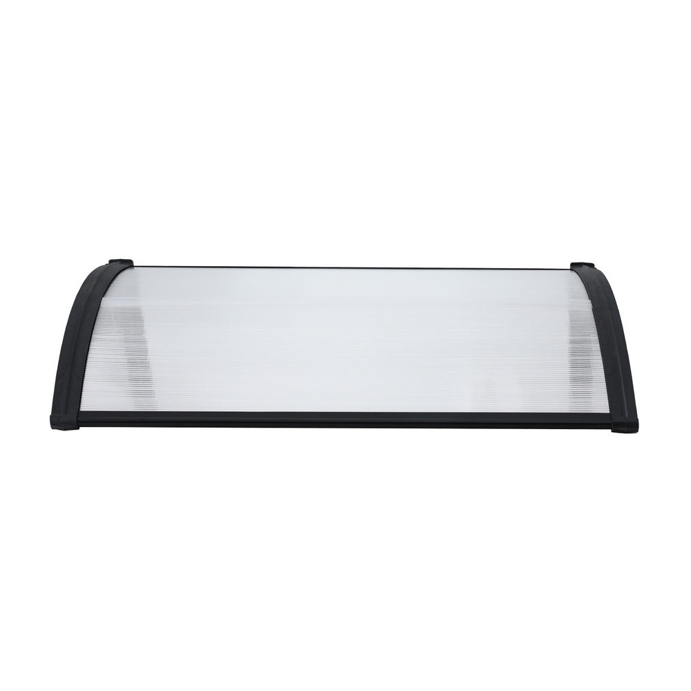 Instahut Window Door Awning 0.8mx1m Transparent - Image 3
